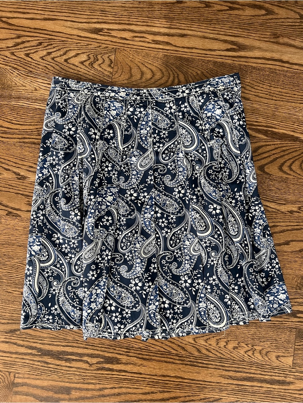 Tommy Hilfiger Navy Paisley Flared Women's Skirt